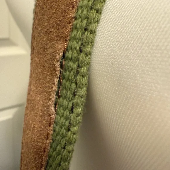 Lucky Brand Brown and Green Tote Bag with Classic Trim Crossbody Bag - Picture 10 of 13